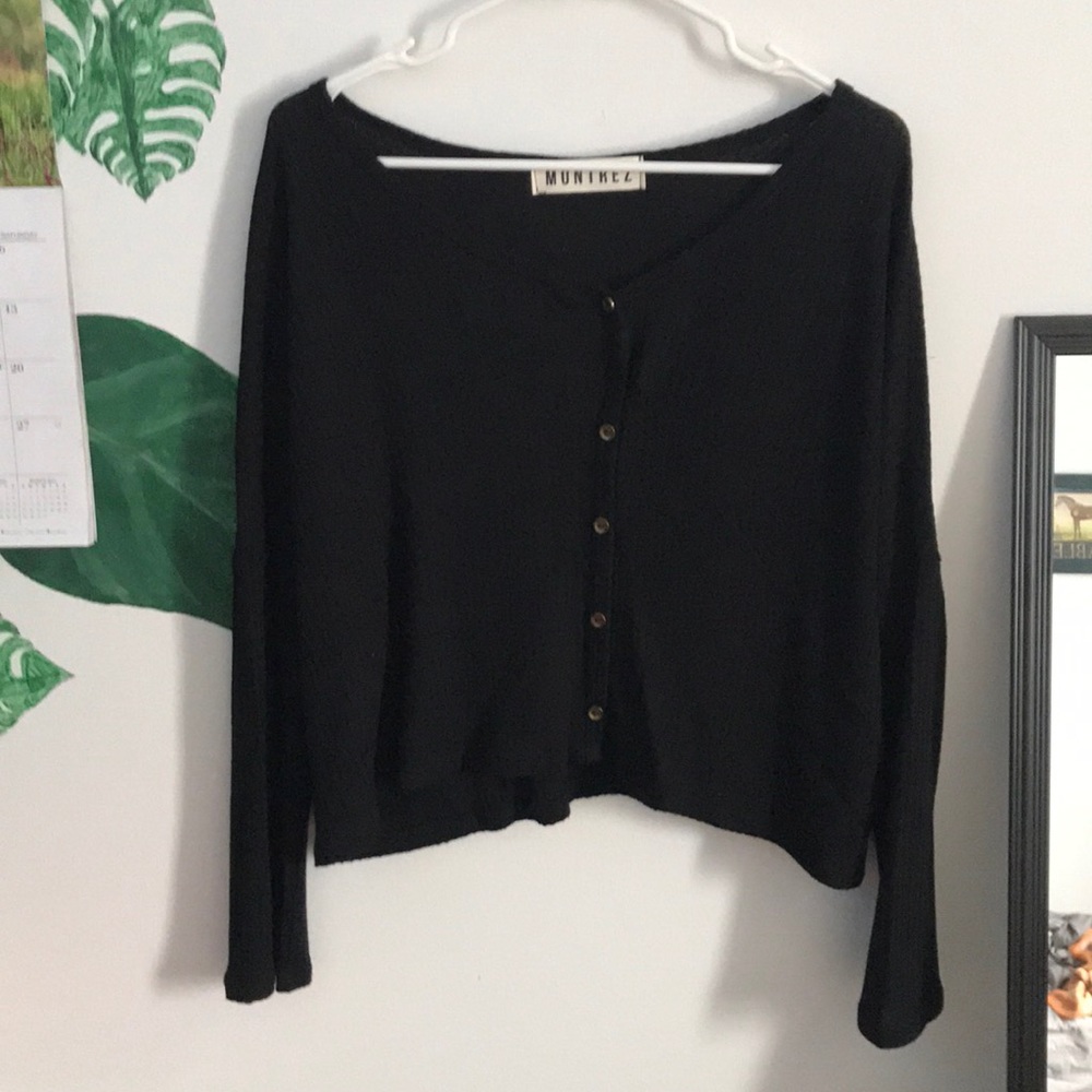 Weird black cardigan